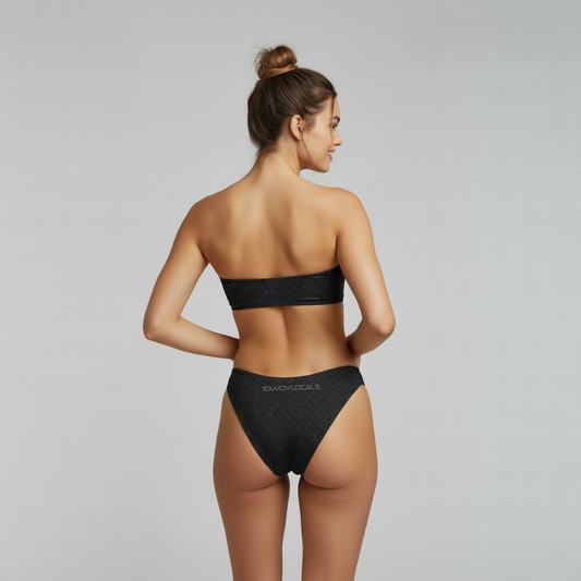 Rowdy Locals Eclipse Recycled Bandeau Bikini | Sustainable Surf & Beachwear