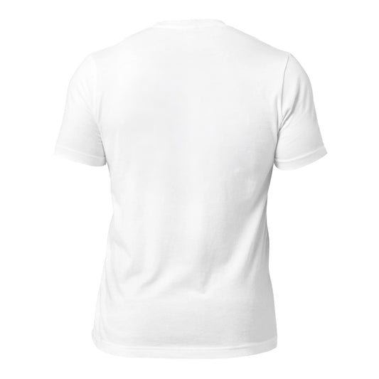 Rowdy Locals Minimalist Block White Tee | Unisex T-Shirt