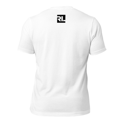 Rowdy Locals Minimalist Block White Tee | Unisex T-Shirt