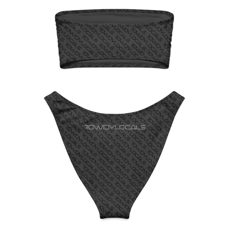 Rowdy Locals Eclipse Recycled Bandeau Bikini | Sustainable Surf & Beachwear