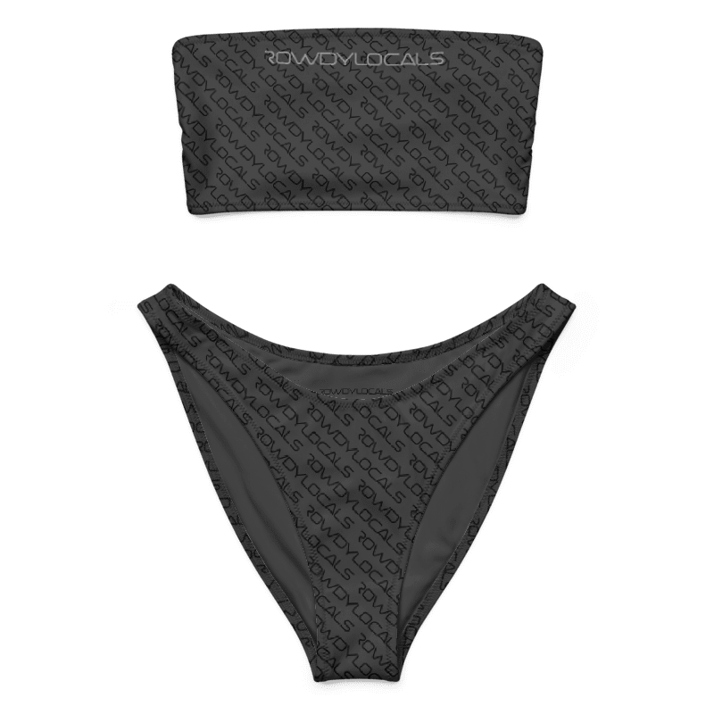 Rowdy Locals Eclipse Recycled Bandeau Bikini | Sustainable Surf & Beachwear