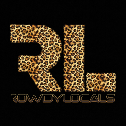 Rowdy Locals Leopard Fur Black Graphic Tee | Unisex T-Shirt