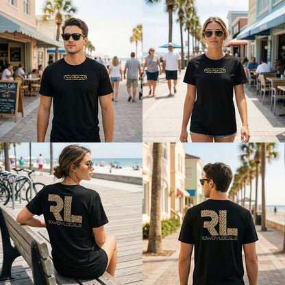 Rowdy Locals Leopard Fur Black Graphic Tee | Unisex T-Shirt