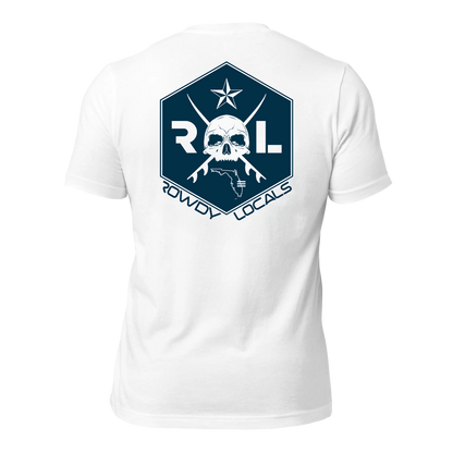 Rowdy Locals Skull and Surf Cross | Unisex T-Shirt