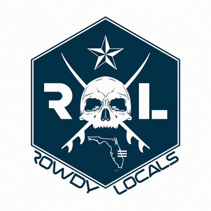 Rowdy Locals Skull and Surf Cross | Unisex T-Shirt