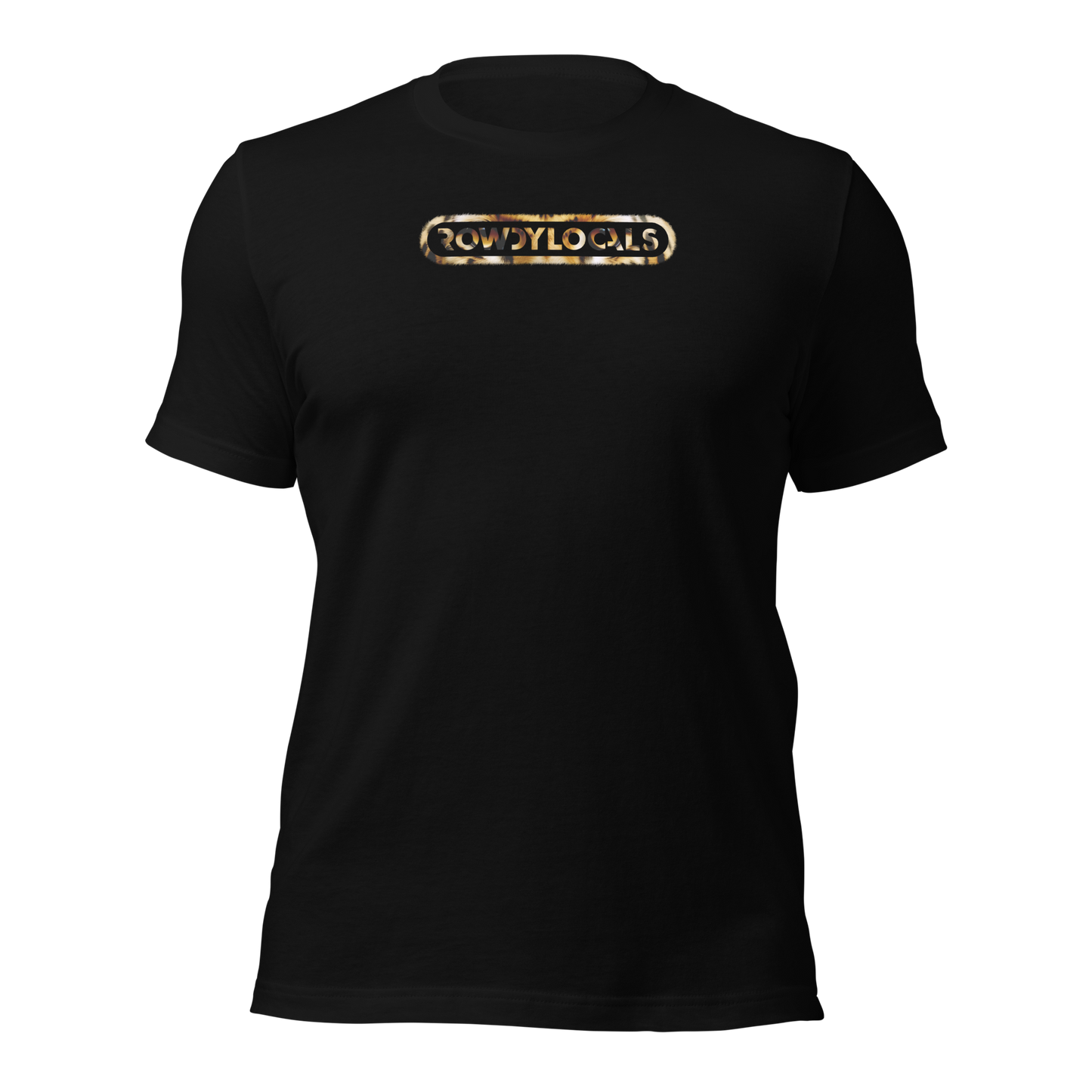 Rowdy Locals Leopard Fur Black Graphic Tee | Unisex T-Shirt